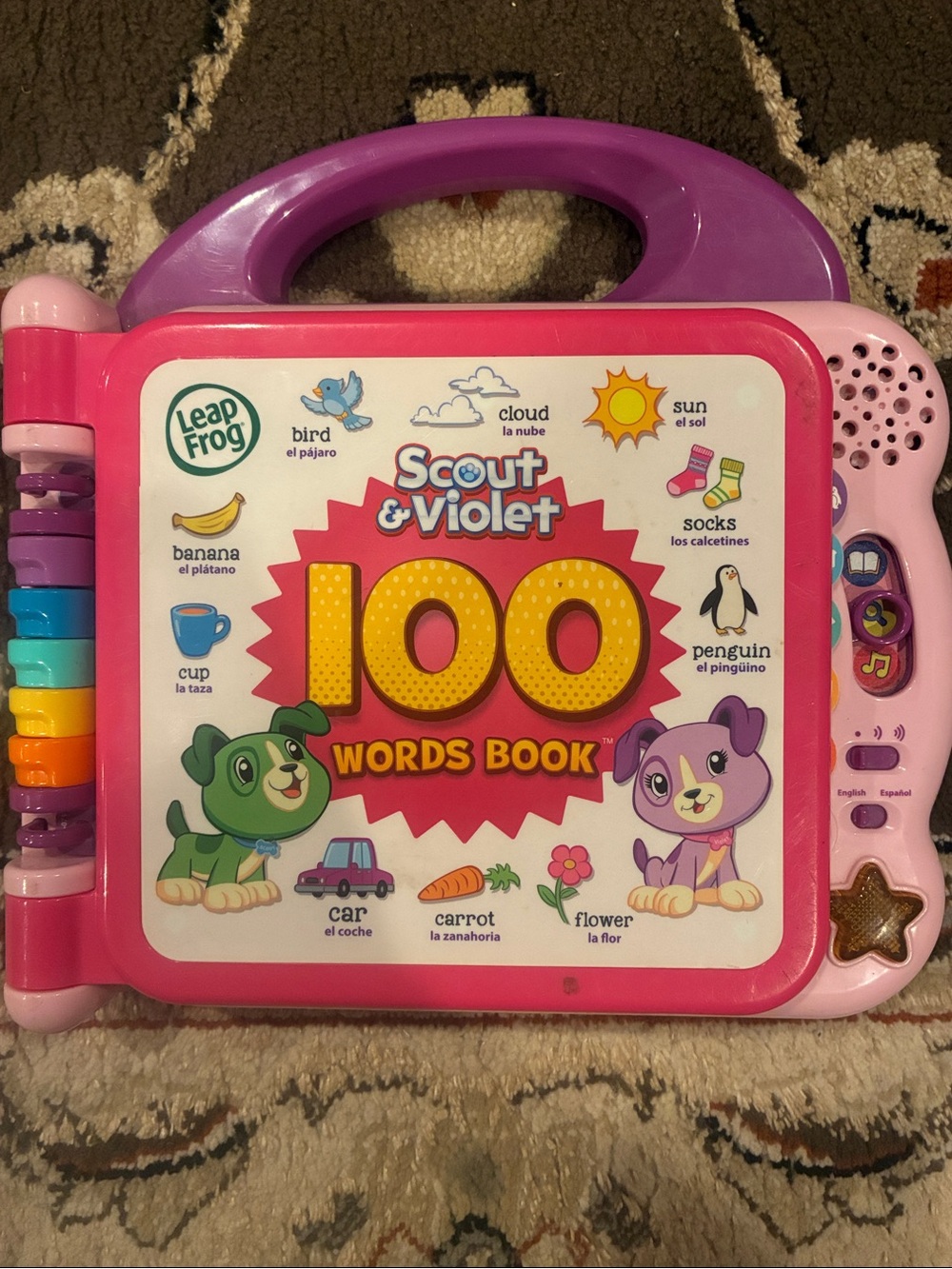 Leap Frog bilingual 100 Words Book - English and Spanish